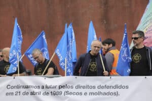 Polícias em protesto para alertar Governo sobre problemas que continuam por resolver 