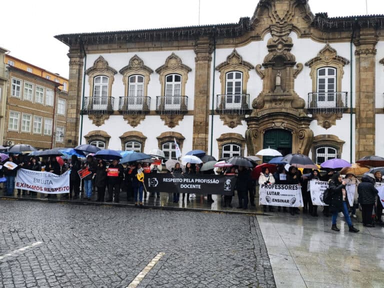 Aguarda-se mais uma "grande manifestação" de professores em Braga