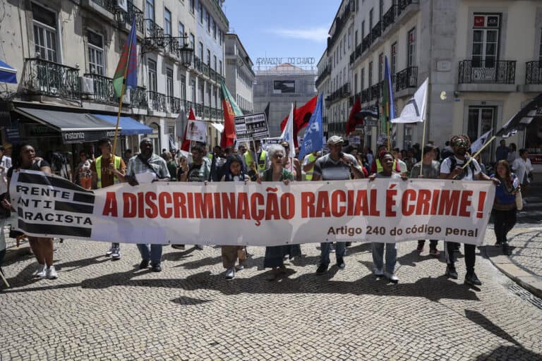 Centenas de manifestantes em Lisboa contra o racismo e a xenofobia