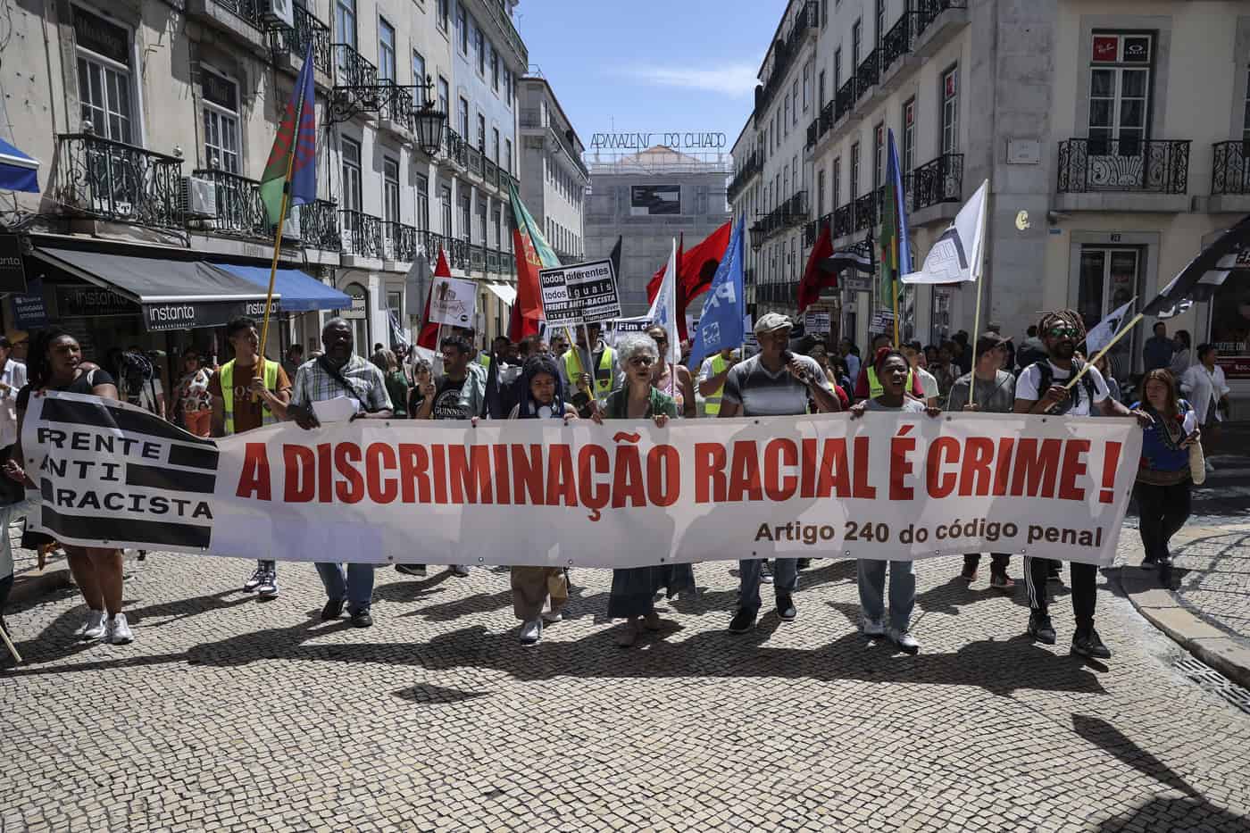 Centenas de manifestantes em Lisboa contra o racismo e a xenofobia