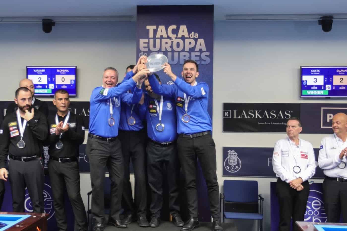 FC Porto sagra-se bicampeão europeu de bilhar às três tabelas