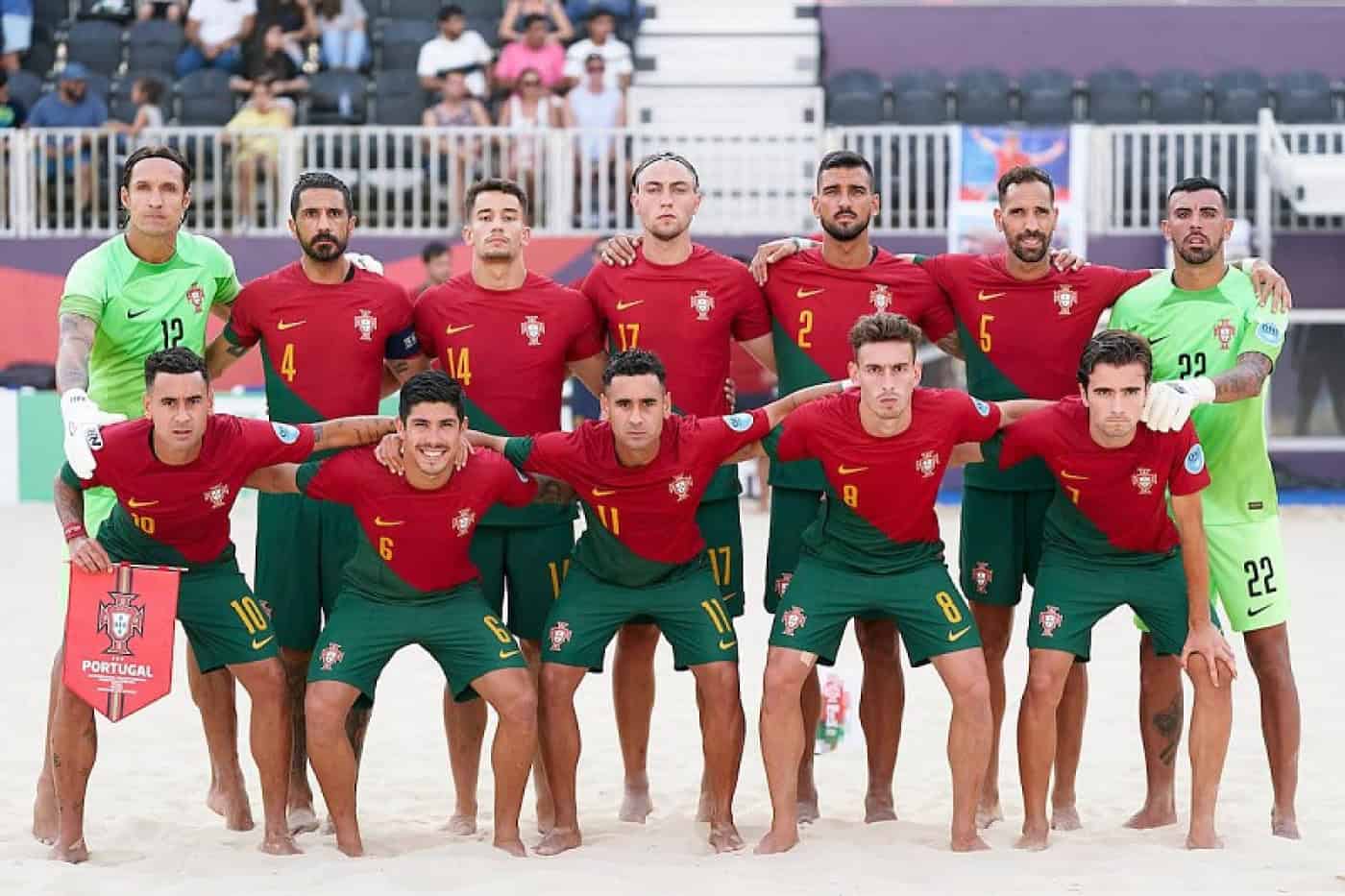 Portugal bate Dinamarca e garante presença no Mundial de futebol de praia