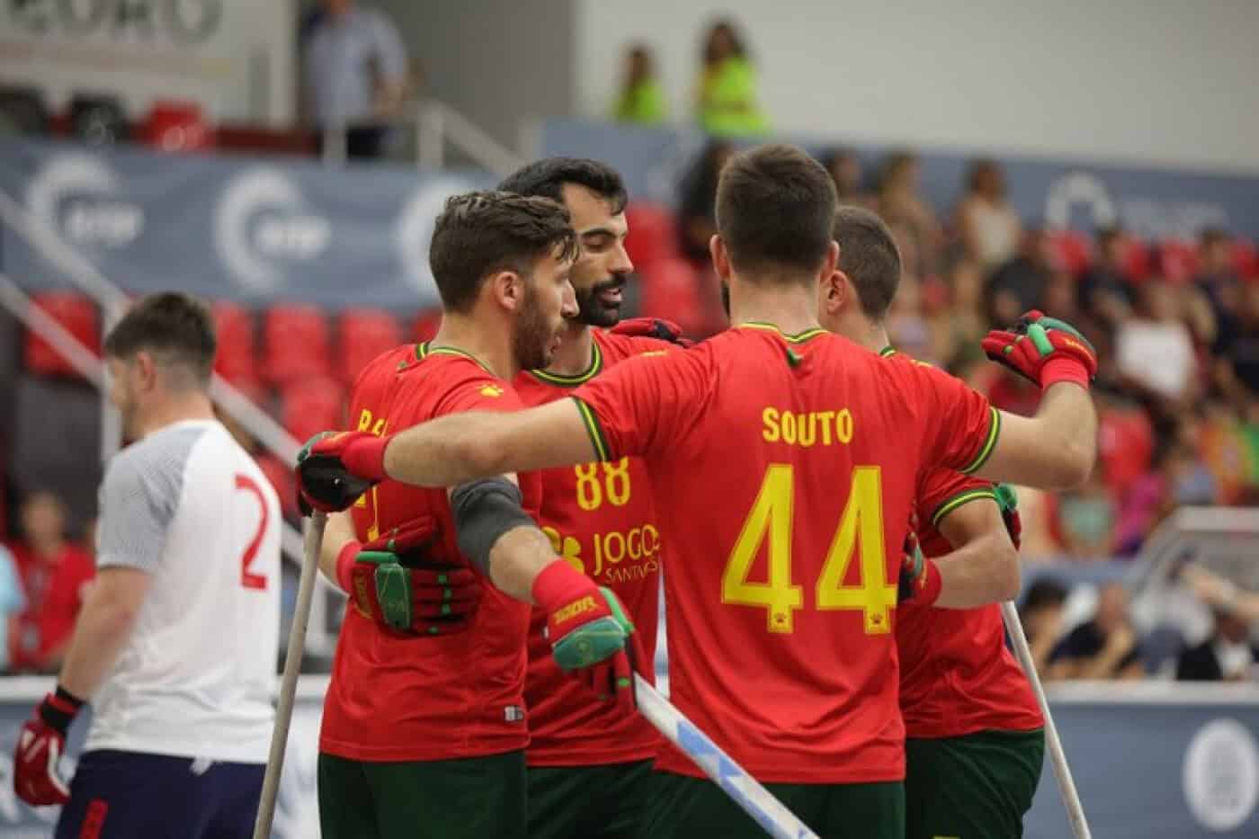 Portugal goleia Inglaterra e está nas ‘meias’ do Europeu de hóquei em patins