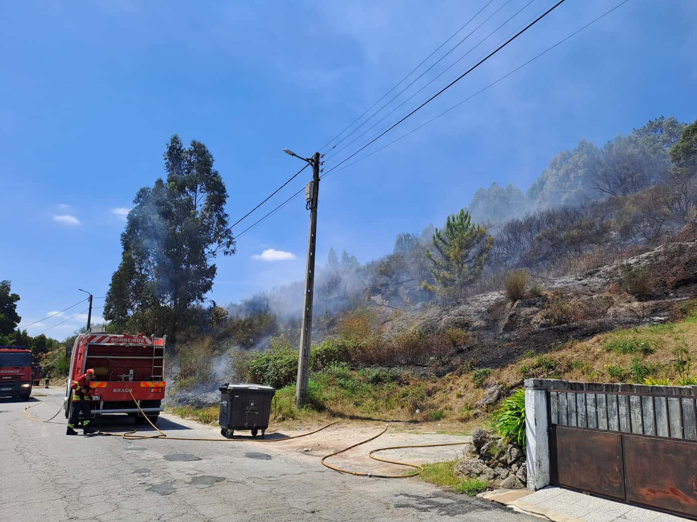 Jovens assumem autoria de incêndio em Braga