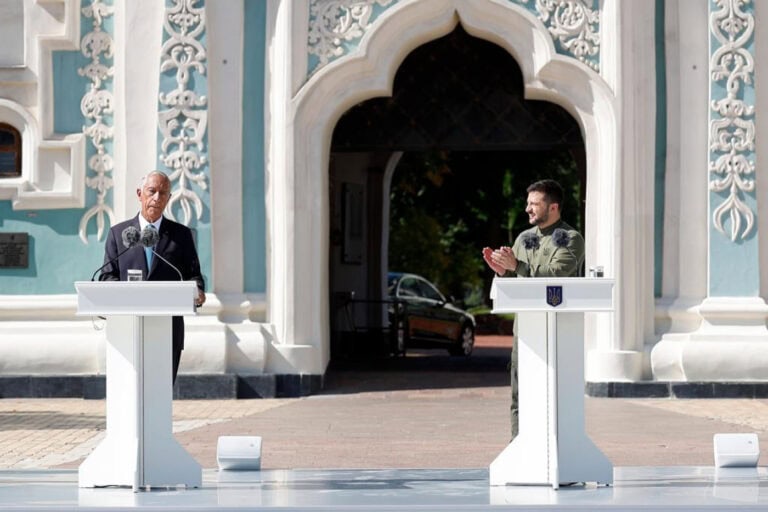 PR discursa em ucraniano e diz que Portugal apoiará sempre independência do país