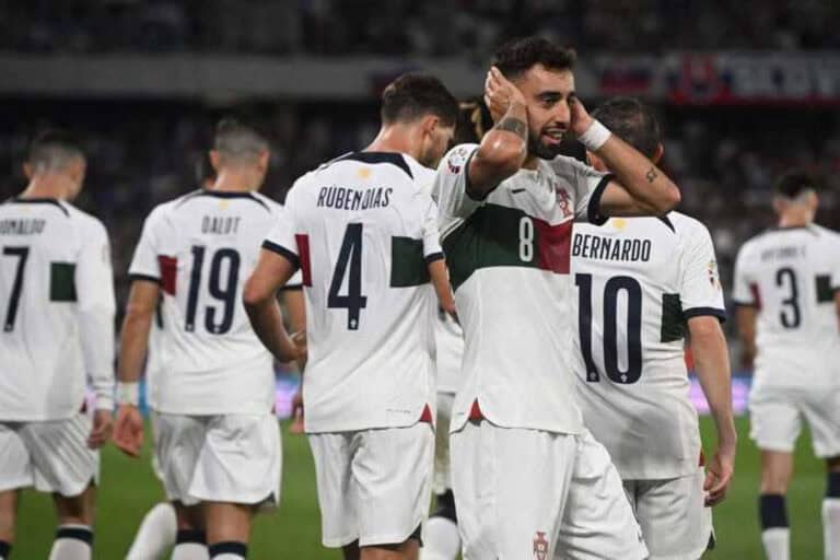 Golo de Bruno Fernandes dá folga a Portugal no apuramento