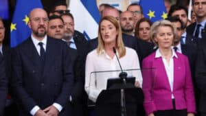 Von der Leyen e Metsola visitam esta 6.ª feira Israel em solidariedade com as vítimas&nbsp;