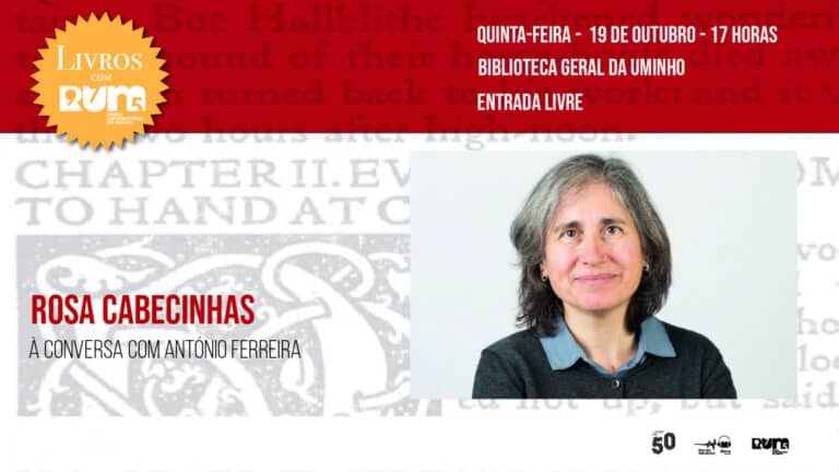 Rosa Cabecinhas é a próxima convidada do ciclo “Livros com RUM – Os Autores ao Vivo”