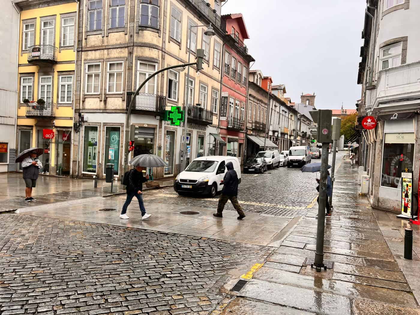 Braga sob aviso amarelo devido à chuva