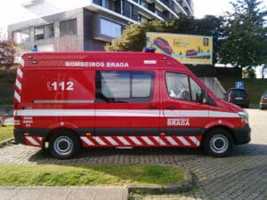 BVB com cinco ambulâncias de socorro, limitados na resposta caso macas fiquem retidas no hospital