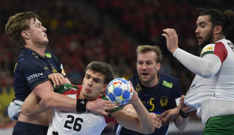 Portugal perde com Suécia e despede-se das meias-finais do Europeu de andebol