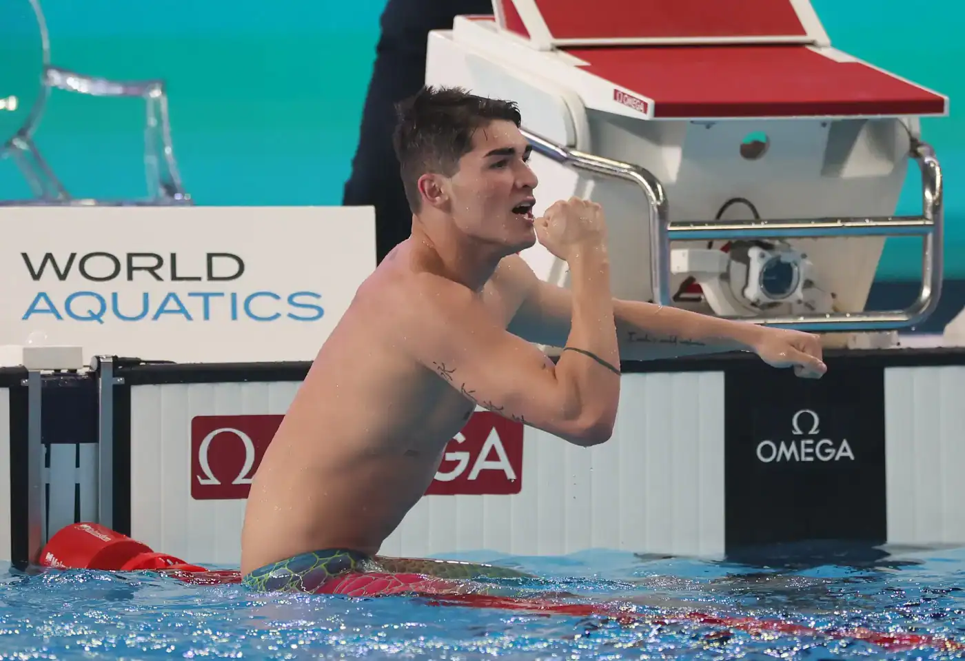 Diogo Ribeiro campeão mundial dos 100 metros mariposa