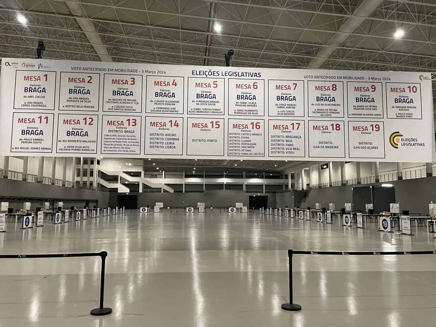 4 mil inscritos para voto antecipado em Braga este domingo