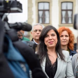 Candidata do PAN, Inês Sousa Real, passa manhã em Braga