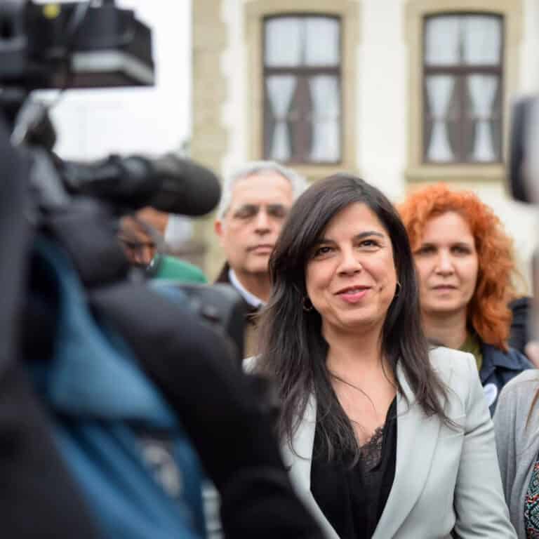 Candidata do PAN, Inês Sousa Real, passa manhã em Braga