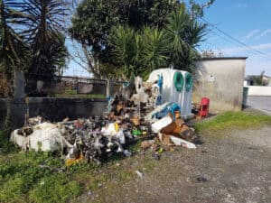 Ecopontos incendiados em Braga, Amares e Vila Verde causam prejuízo de milhares