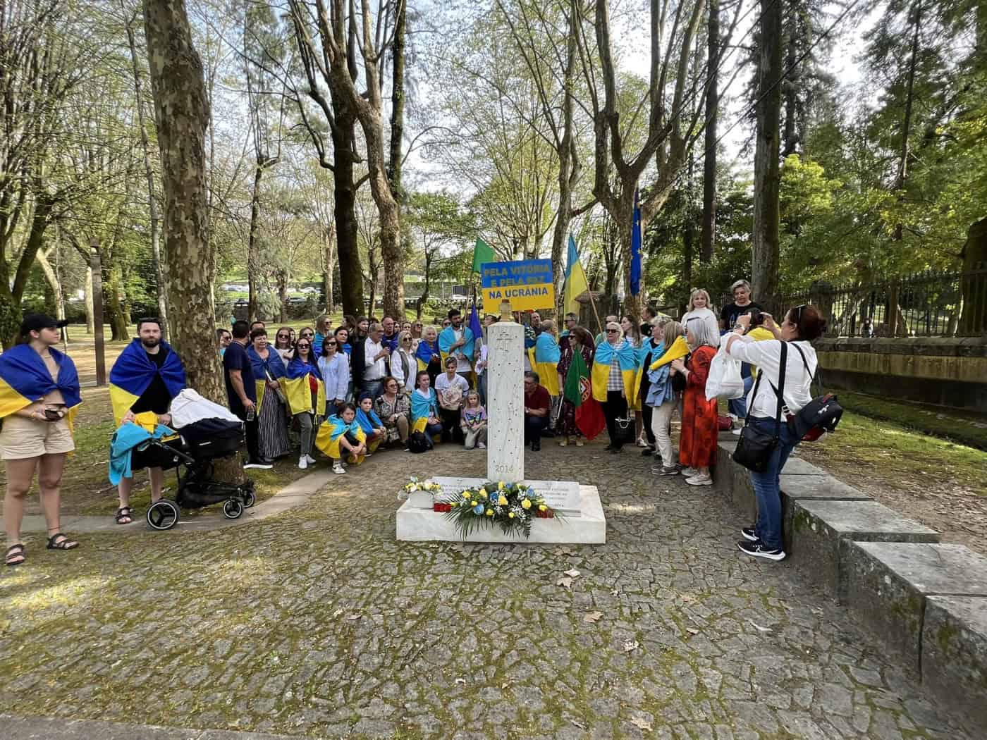 Ucranianos e bracarenses voltam a sair à rua para apelar à Paz
