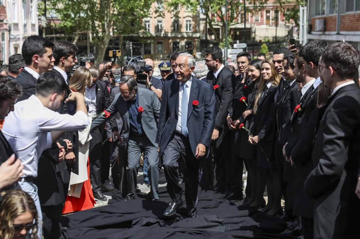 Estudantes em Coimbra pediram a palavra para falar da Palestina e Marcelo deu