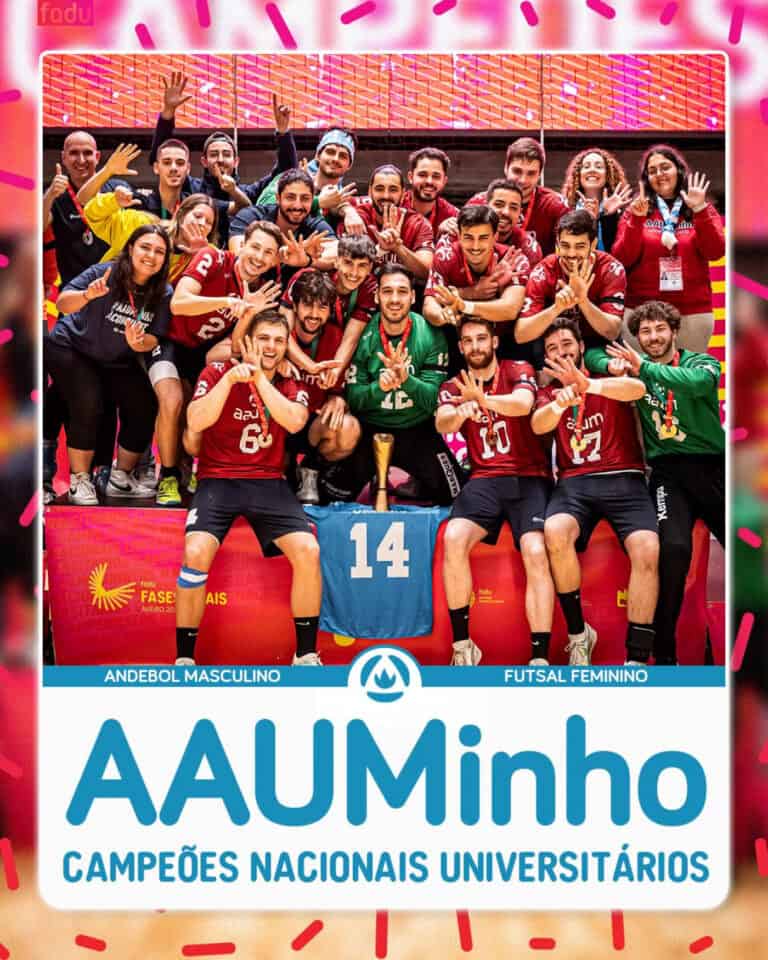 AAUMinho. Equipa de andebol masculino é hexacampeã universitária