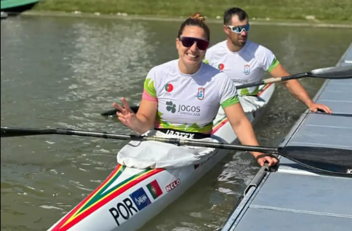 Portela e Pimenta na final da Taça do Mundo de canoagem de velocidade