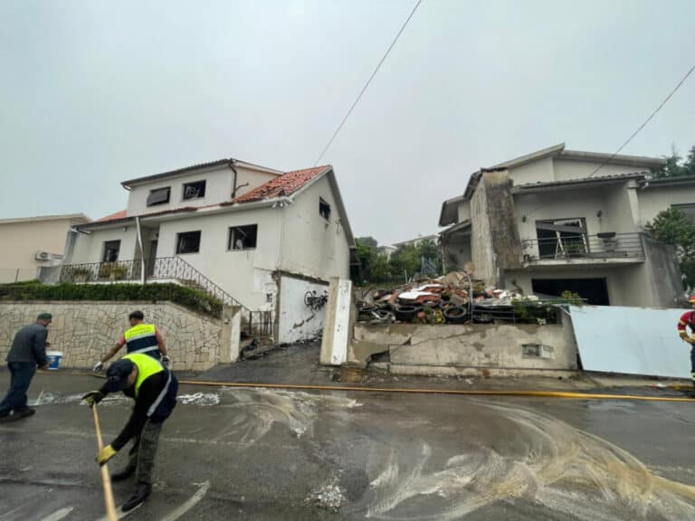 Explosão de botija de gás em Vila Verde causa danos em 11 habitações