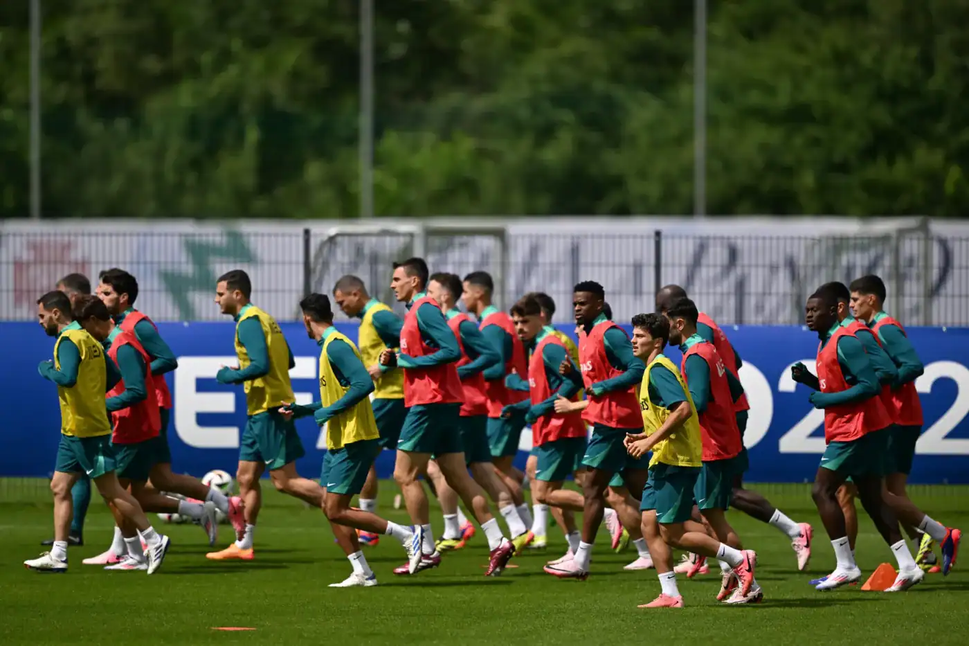 Portugal faz último treino antes do encontro do Euro2024 com a Geórgia&nbsp;