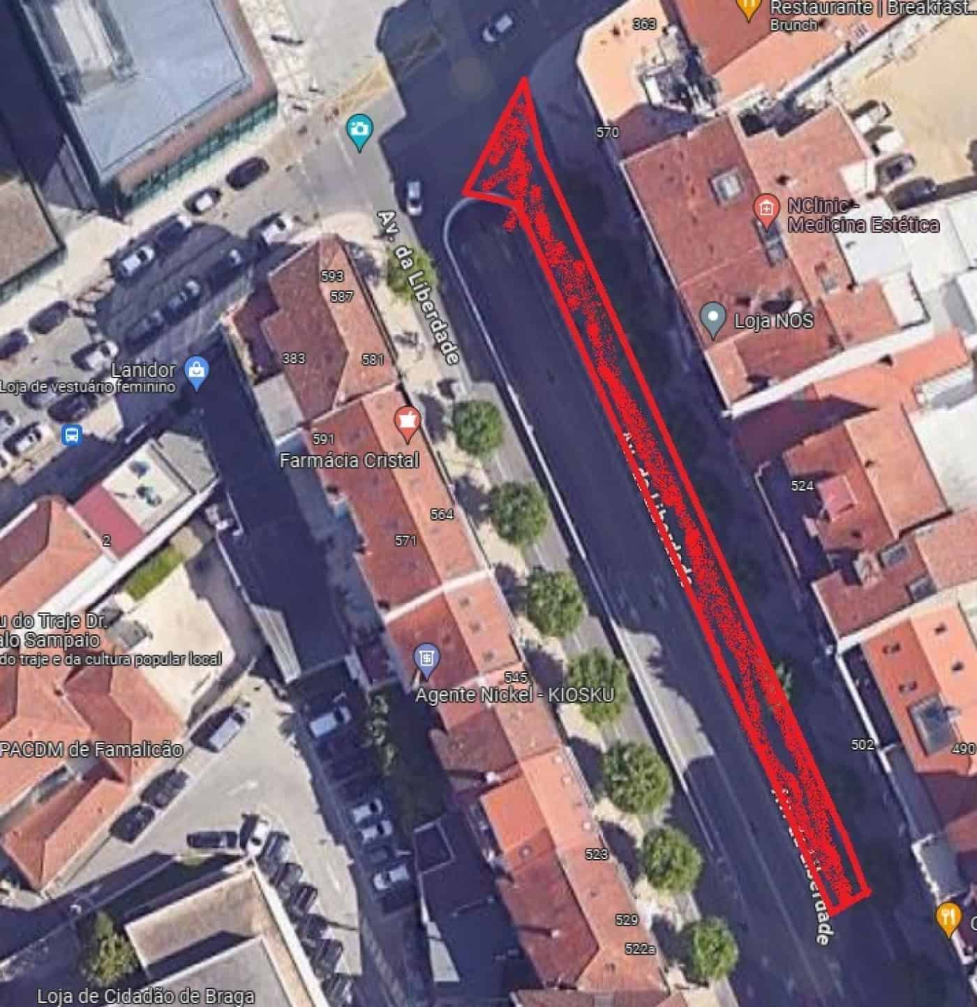 Proibição de trânsito no troço nascente contíguo ao túnel da Avenida