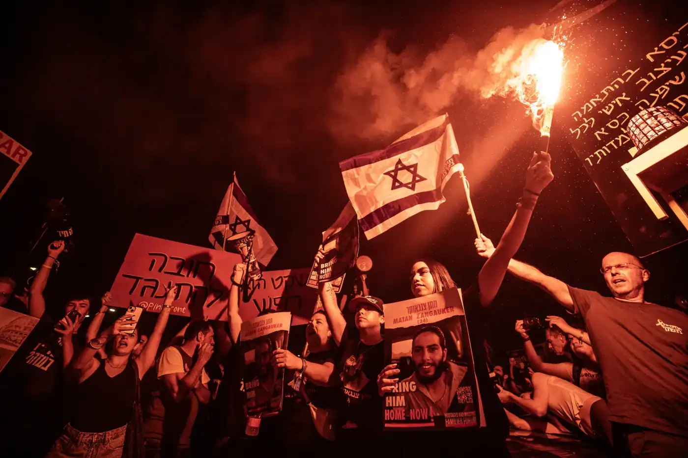 Manifestantes em Israel exigem acordo com Hamas e convocação de eleições