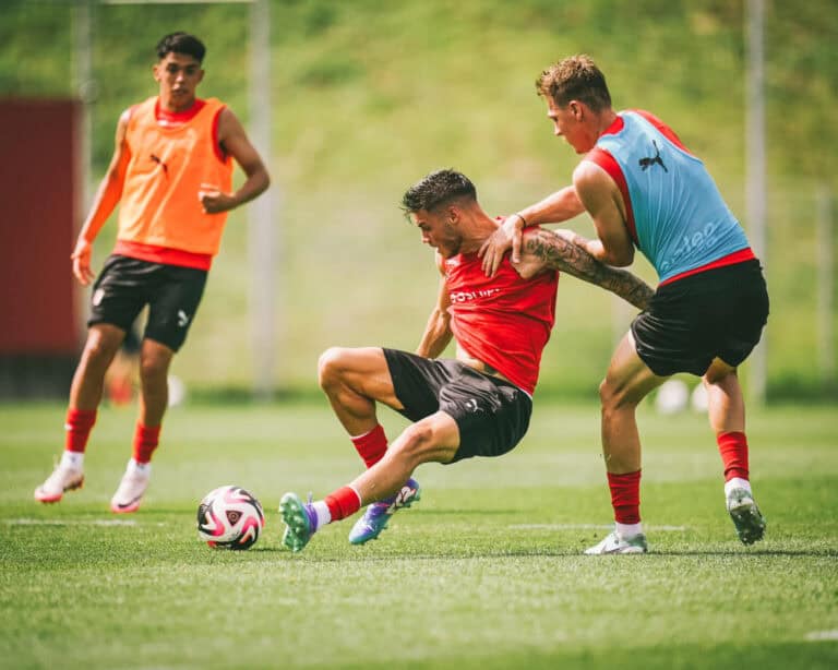 SCB realiza último treino antes da receção ao Servette
