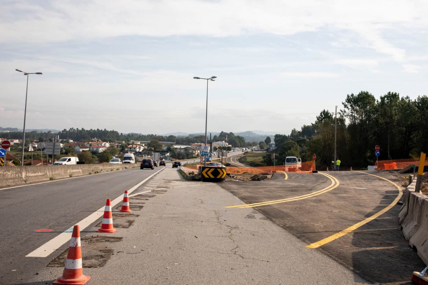 Barcelos. Já funciona desvio provisório na Estrada Nacional 103