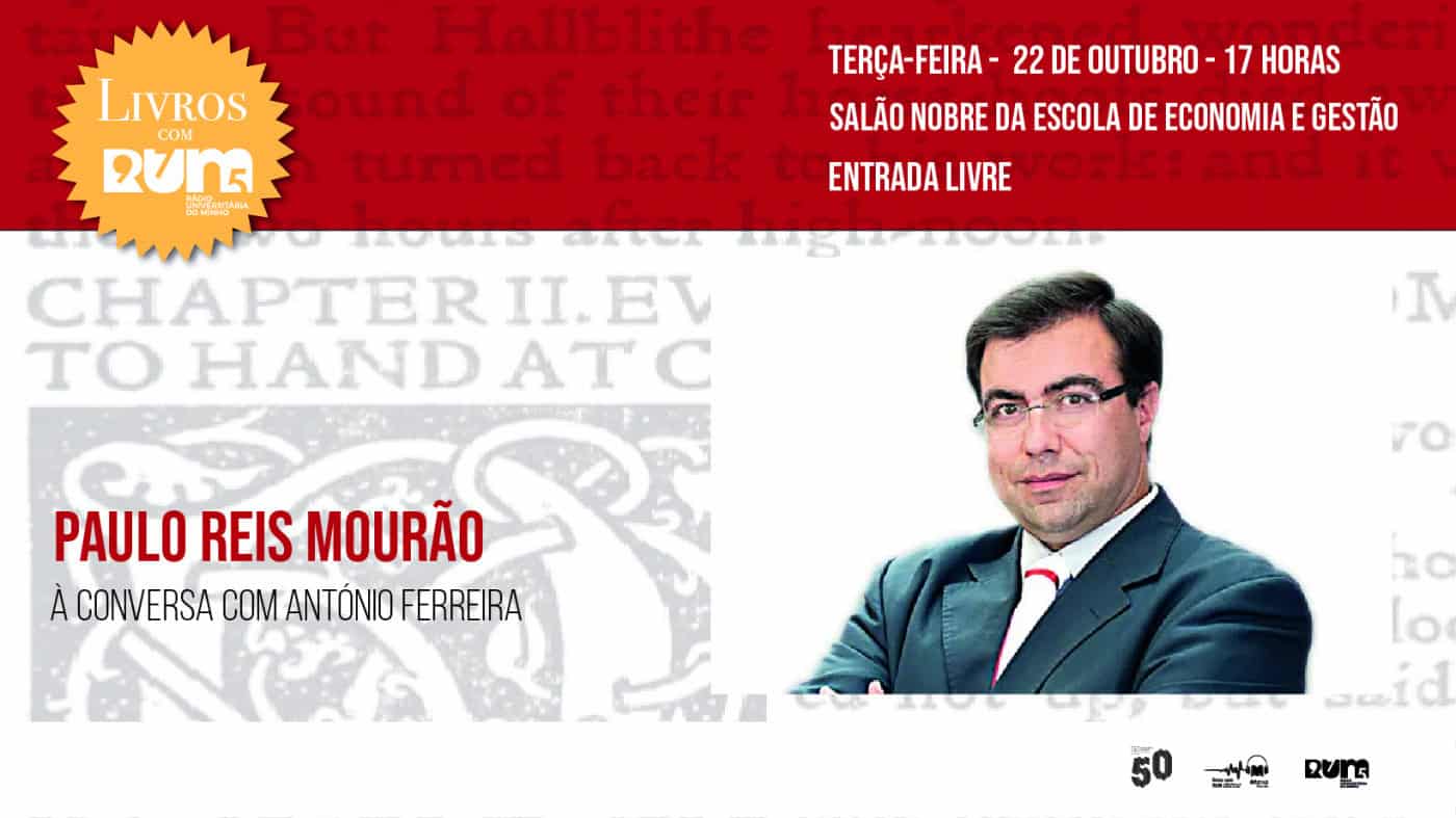 Paulo Reis Mourão é o próximo convidado do 'Livros com RUM – Os Autores ao Vivo'