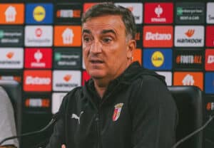 Carvalhal fala em jogo "ingrato" em que o SCB perdeu mas merecia ganhar