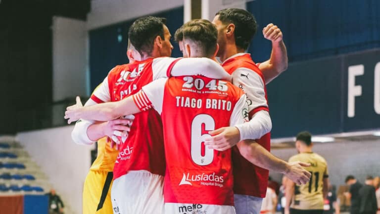 SC Braga joga hoje derradeira partida da fase de grupos da UEFA Futsal Champions League