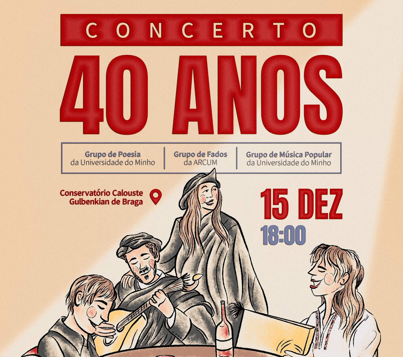 Grupo de Música Popular, Poesia e Fados celebram 40 anos com concerto