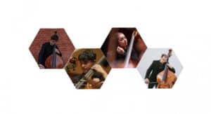 Ensemble de contrabaixos atua no&nbsp;Museu Nogueira da Silva