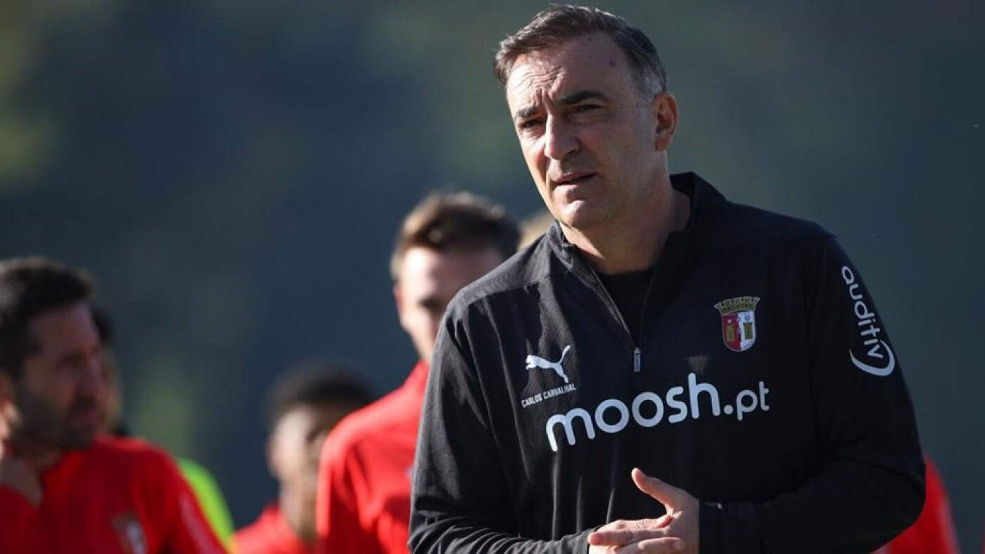 Carvalhal reconhece evolução do SC Braga mas admite que "não está tudo perfeito"
