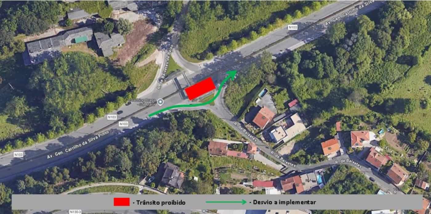 Atenção. Variante do Fojo condicionada devido a obras