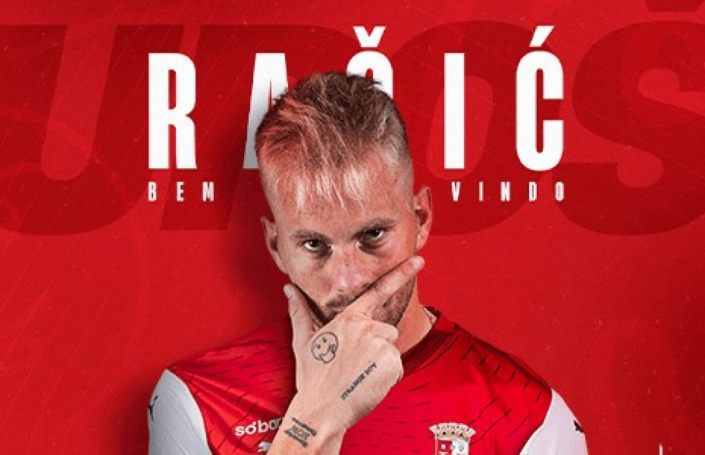 Uros Racic regressa ao SC Braga por empréstimo até ao final da época 