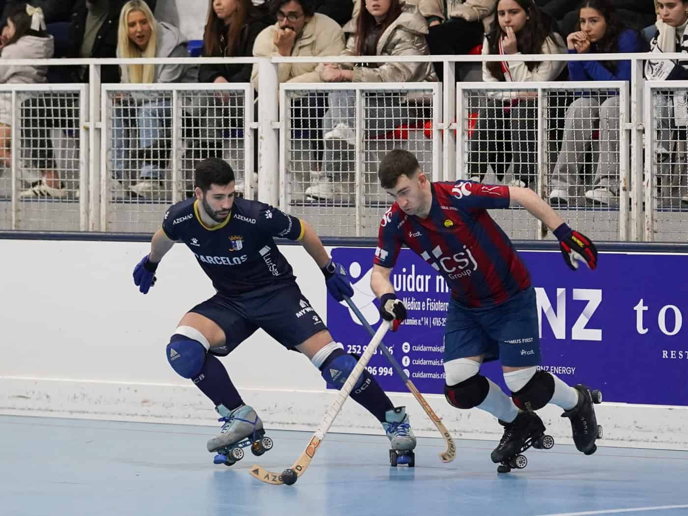 Óquei Clube de Barcelos empata com Barcelona e segue no 1.º lugar do grupo