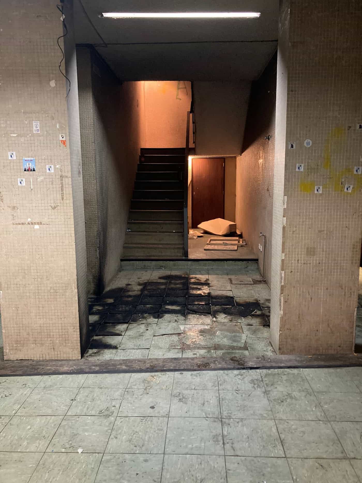 Incêndio provoca danos no interior do Bar Académico de Braga