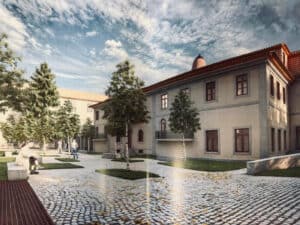 Autarca e reitor visitam obra na residência universitária de Guimarães