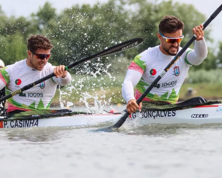 Canoístas Gustavo Gonçalves e Pedro Casinha campeões do Mundo sub-23 em K2 500
