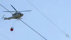 Único helicóptero do centro aéreo do Alto Minho inoperacional após embate em ramada