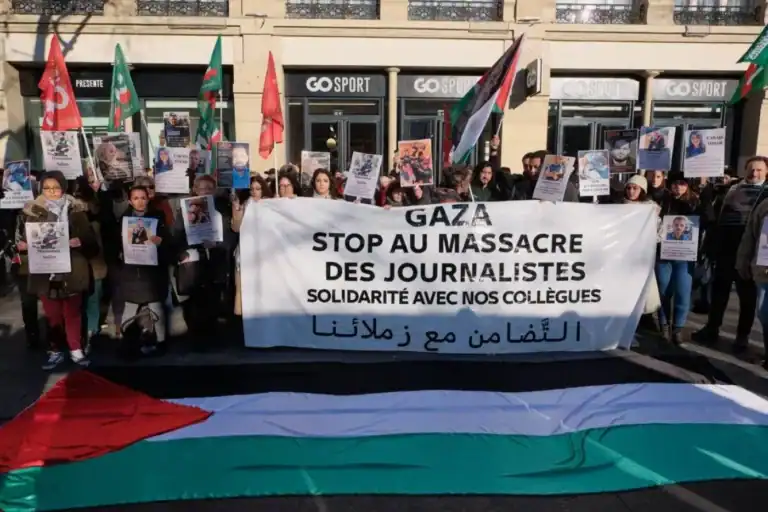 Redações de todo o mundo protestam hoje contra assassínio de jornalistas em Gaza