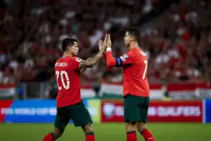 Portugal 'vira' resultado e impõe-se por 3-2 na visita à Hungria no apuramento para o Mundial2026&nbsp;
