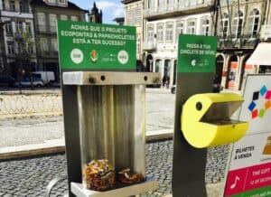 Guimarães. Pontas de cigarro ajudam a fazer tijolos