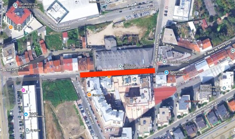 Obras condicionam Rua Nova de Santa Cruz durante três semanas