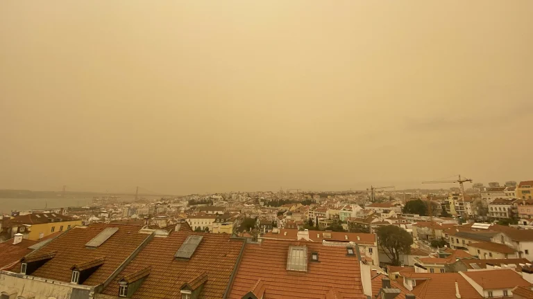 Concentração de poeiras no ar deverá manter-se até sábado
