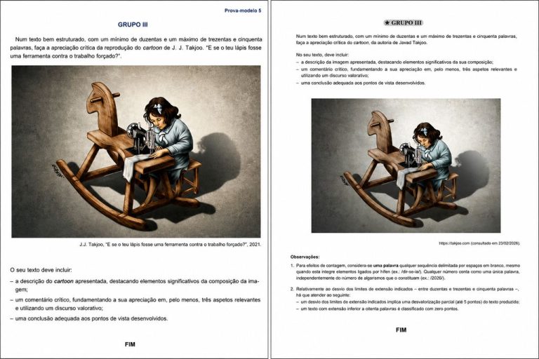 Ministério pede investigação a questão repetida no Exame Nacional de Português